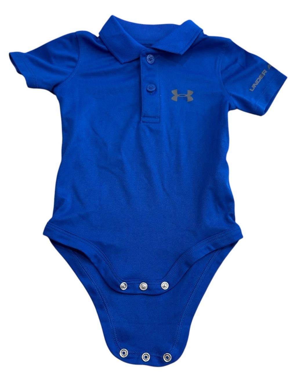 Under Armour HeatGear Blue Polo Baby Bodysuit Activewear 3-6M